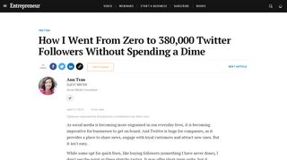 
                            11. How I Went From Zero to 380,000 Twitter Followers Without Spending ...