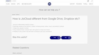 
                            3. How is JioCloud different from Google Drive, Dropbox etc | Reliance ...