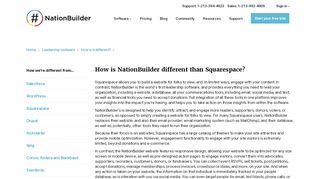 
                            7. How is NationBuilder different than Squarespace?