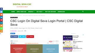 How Login On Digital Seva CSC Portal & Work On Portal- New CSC VLE
