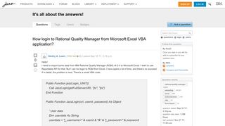
                            8. How login to Rational Quality Manager from Microsoft Excel VBA ...