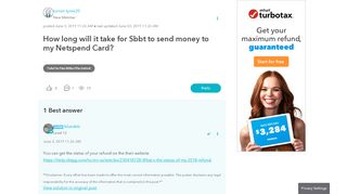 
                            8. How long will it take for Sbbt to send money to my Netspend Card ...