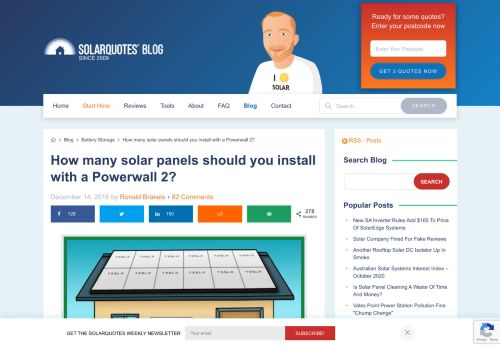 
                            11. How many solar panels should you install with a Powerwall 2? - Solar ...