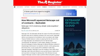 
                            5. How Microsoft squeezed Netscape out of contracts – Barksdale • The ...