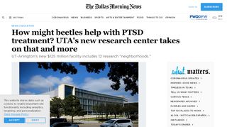
                            11. How might beetles help with PTSD treatment? UTA's new research ...
