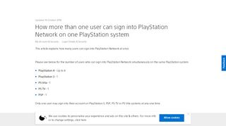 
                            10. How more than one user can sign into PlayStation Network on one ...