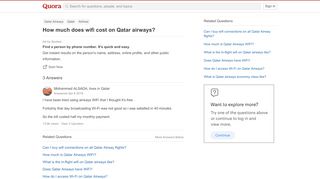 
                            5. How much does wifi cost on Qatar airways? - Quora