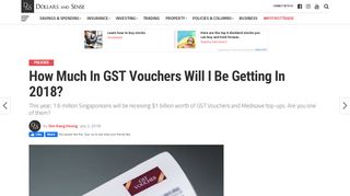 
                            4. How Much In GST Vouchers Will I Be Getting In 2018?