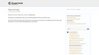 
                            12. How much will I earn per day? – Casting Collective registration Help