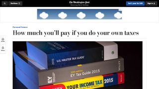 
                            10. How much you'll pay if you do your own taxes - The Washington Post