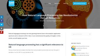 
                            12. How Natural Language Processing can ... - Analytics in HR