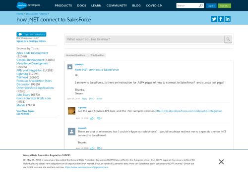 
                            13. how .NET connect to SalesForce - Salesforce Developer Community