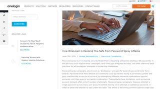 
                            6. How OneLogin is Keeping You Safe from Password Spray Attacks