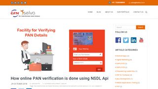 
                            13. How online PAN verification is done using NSDL Api Services