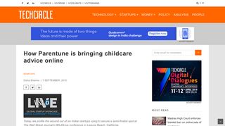 
                            12. How Parentune is bringing childcare advice online | Techcircle