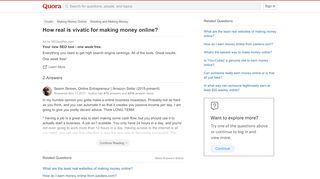 
                            10. How real is vivatic for making money online? - Quora