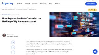 
                            8. How Registration Bots Concealed the Hacking of My Amazon Account ...