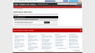 
                            11. How Rich are You - Income Calculator - The Times Of India