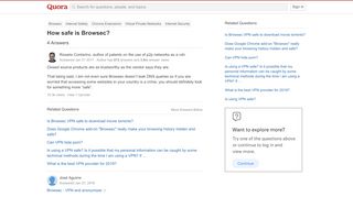 
                            4. How safe is Browsec? - Quora