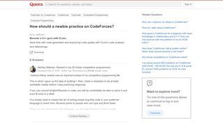 
                            4. How should a newbie practice on CodeForces? - Quora