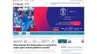 
                            10. How startup firm Eckovation is using AI to make open school platform ...