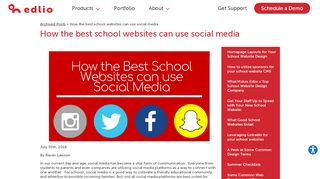 
                            9. How the best school websites can use social media - Powered by Edlio