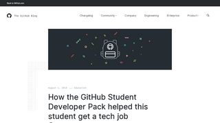 
                            10. How the GitHub Student Developer Pack helped this student get a ...