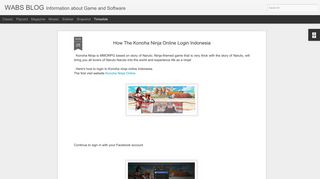 
                            7. How The Konoha Ninja Online Login Indonesia | WABS BLOG