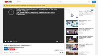 
                            13. How the NRMP Matching Algorithm Works - YouTube