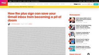 
                            5. How the plus sign can save your Gmail inbox from becoming a pit of ...