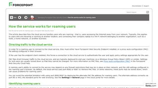 
                            2. How the service works for roaming users - Forcepoint