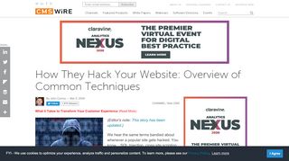 
                            9. How They Hack Your Website: Overview of Common ...