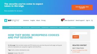 
                            6. How They Work: WordPress Cookies and PHP Sessions | WP Engine®