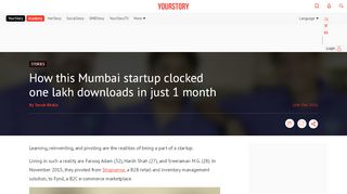
                            13. How this Mumbai startup clocked one lakh downloads in just 1 month