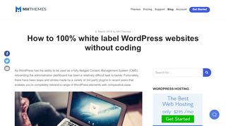 
                            11. How to 100% rebrand and white label WordPress without coding