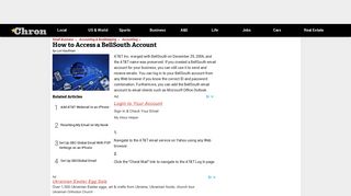 
                            7. How to Access a BellSouth Account | Chron.com