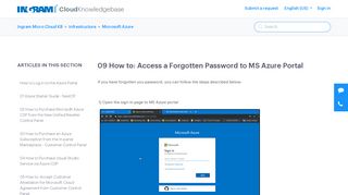 
                            10. How to: Access a Forgotten Password to MS Azure Portal – Ingram ...