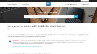 
                            2. How to access a My Book Live and My Book Live Duo ... - WD Support
