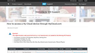 
                            4. How to access a My Cloud device through MyCloud.com | WD Support
