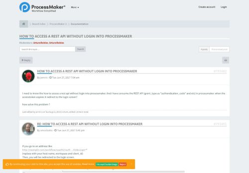 
                            12. how to access a rest api without login into processmaker ...