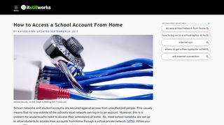 
                            1. How to Access a School Account From Home | It Still Works