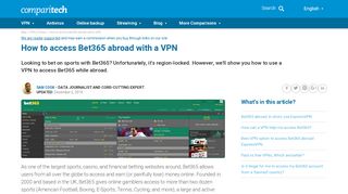 
                            8. How to Access Bet365 Abroad with a VPN and Login from any Country