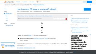 
                            3. How to access C$ share in a network? - Stack Overflow
