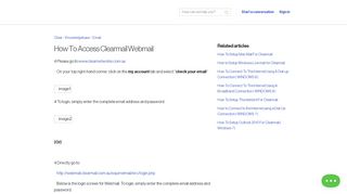 
                            3. How To Access Clearmail Webmail - Clear Support