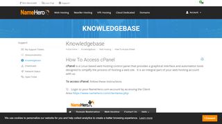 
                            5. How To Access cPanel - Knowledgebase - Name Hero