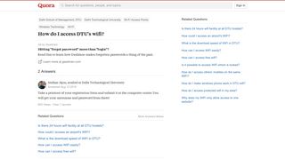 
                            5. How to access DTU's wifi - Quora