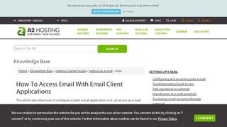 
                            3. How to access e-mail accounts using client applications - A2 Hosting