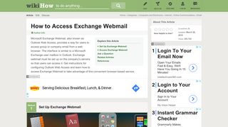 
                            7. How to Access Exchange Webmail: 13 Steps (with Pictures) - wikiHow