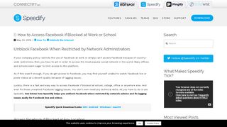 
                            5. How to Access Facebook if Blocked at Work or School - Speedify