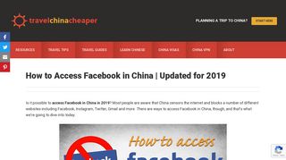 
                            2. How to Access Facebook in China in 2019 | Expat and Traveler's Guide